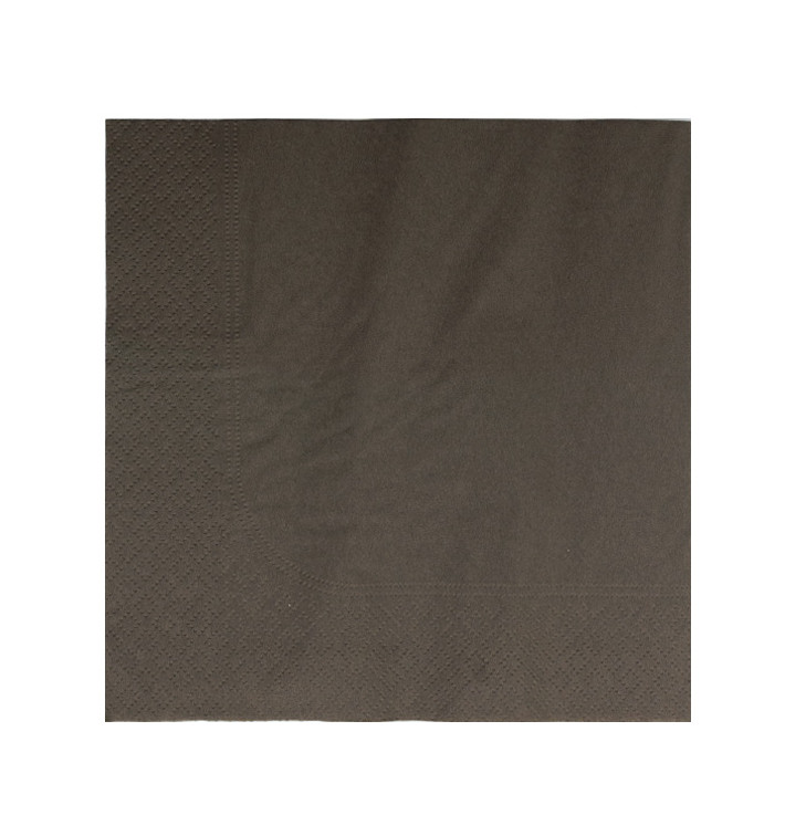 Papierservietten 2-lagig Braun 33x33cm (50 Stück) Papierservietten 2-lagig Braun 33x33cm (50 Stück)