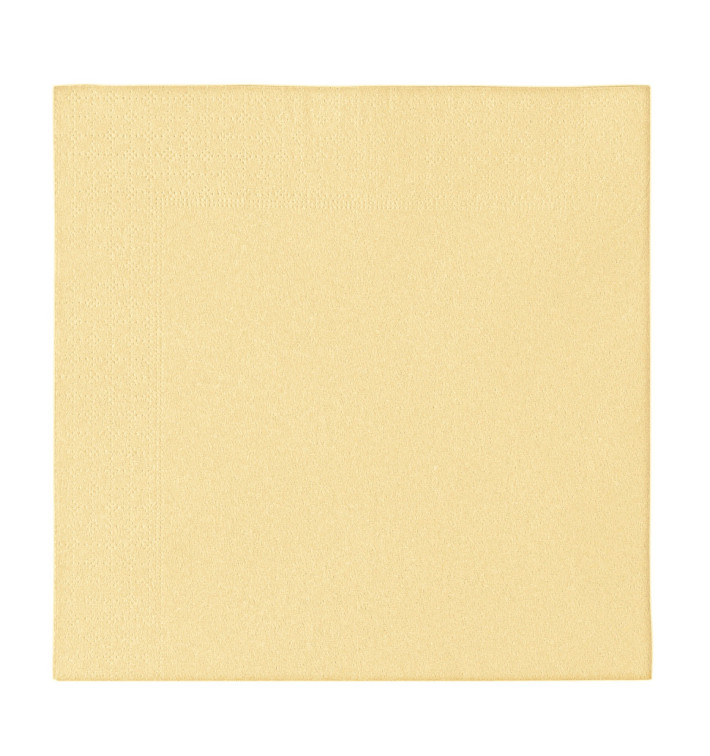 Papierservietten 2-lagig Vanille 33x33cm (1200 Stück) Papierservietten 2-lagig Vanille 33x33cm (1200 Stück)