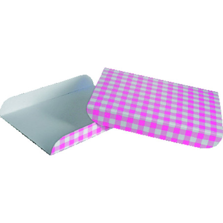 Pappschale pink für Waffeln 13,5x10cm (100 Stück)