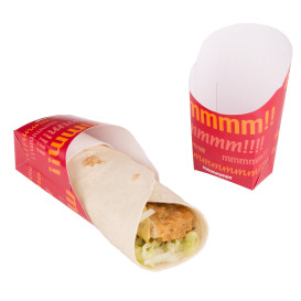 Faltbox Pappe für Wraps Ø80mm 120mm (25 Stück)
