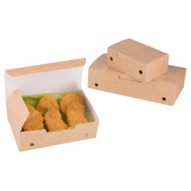 SnackBox mit Deckel To Go Kleiner Kraft 115x72x43mm (25 Stück)