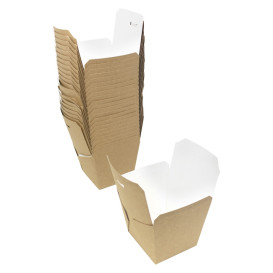 Faltbox Pappe "To Go" Wok Kraft 950ml (25 Stück)