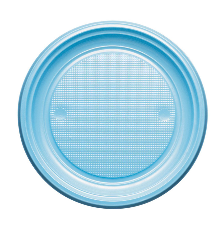 Plastikteller PS Flach Hellblau Ø220mm (780 Stück) Plastikteller PS Flach Hellblau Ø220mm (780 Stück)