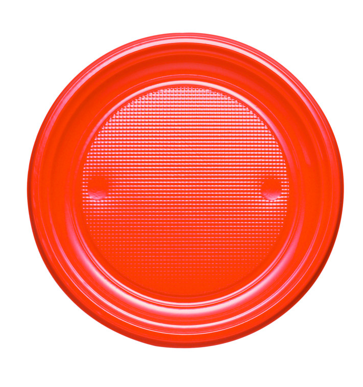 Plastikteller PS flach Orange Ø170mm (1100 Stück) Plastikteller PS flach Orange Ø170mm (1100 Stück)
