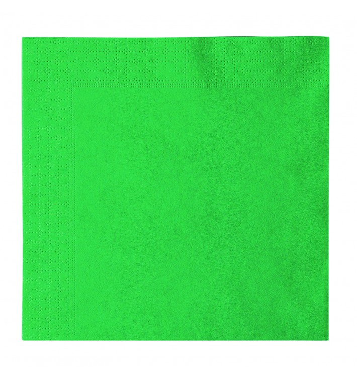 Papierservietten 2-lagig Grün 33x33cm (50 Stück)