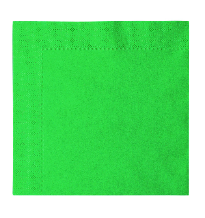 Papierservietten 2-lagig Grün 33x33cm (50 Stück) Papierservietten 2-lagig Grün 33x33cm (50 Stück)