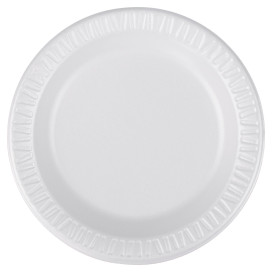 Styroporteller "Quiet Classic" Laminat Weiß Ø150mm (125 Stück)