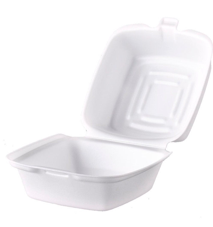 Burger-Box Styropor weiß 130x130x80mm (125 Stück) Burger-Box Styropor weiß 130x130x80mm (125 Stück)
