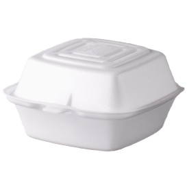 Burger-Box Styropor weiß 130x130x80mm (125 Stück)