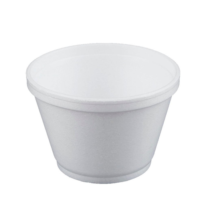 Styroporschale weiß 6OZ/180ml Ø89mm (50 Stück) Styroporschale weiß 6OZ/180ml Ø89mm (50 Stück)