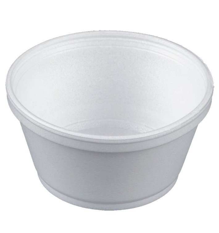 Styroporschale weiß 8OZ/240ml Ø108mm (50 Stück) Styroporschale weiß 8OZ/240ml Ø108mm (50 Stück)