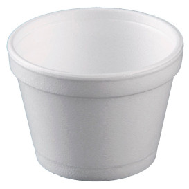Styroporschale weiß 8OZ/355ml Ø108mm (25 Stück)