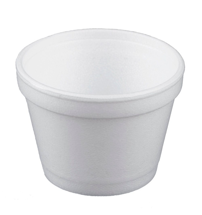Styroporschale weiß 4OZ/120ml Ø75mm (50 Stück) Styroporschale weiß 4OZ/120ml Ø75mm (50 Stück)