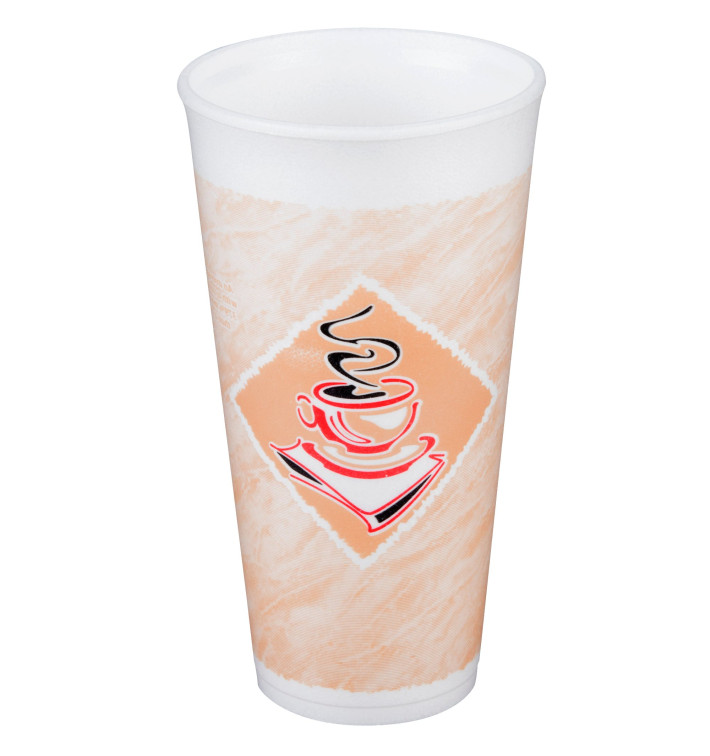 Styroporbecher "Café" 20Oz/591 ml (500 Stück) Styroporbecher "Café" 20Oz/591 ml (500 Stück)