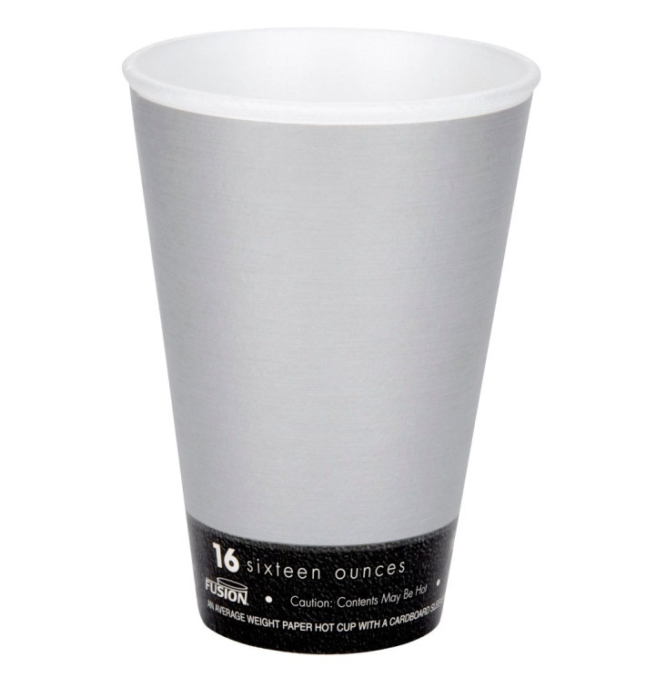 Styroporbecher "Fusion" Grau 16Oz/473ml Ø94mm (25 Stück) Styroporbecher "Fusion" Grau 16Oz/473ml Ø94mm (25 Stück)
