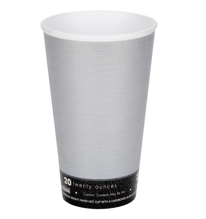 Styroporbecher "Fusion" Grau 12Oz/355ml Ø94mm (500 Stück) Styroporbecher "Fusion" Grau 12Oz/355ml Ø94mm (500 Stück)