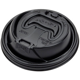 Deckel für Becher mit Trinkloch schwarz 8Oz/240ml Ø8,1cm (1.000 Stück)