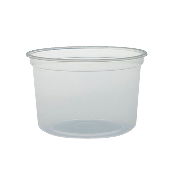 Behälter aus Plastik PP "Deli" Lichtdurchlässig 16Oz/473ml Ø94mm (25 Stück) Behälter aus Plastik PP "Deli" Lichtdurchlässig 16Oz/473ml Ø94mm (25 Stück)
