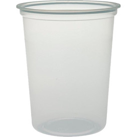 Behälter aus Plastik PP "Deli" Lichtdurchlässig 32Oz/960ml Ø127mm (500 Stück)