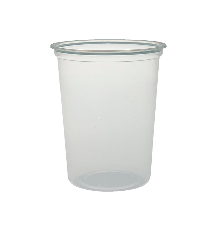 Behälter aus Plastik PP "Deli" Lichtdurchlässig 32Oz/960ml Ø127mm (500 Stück)