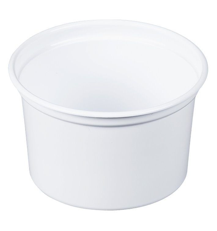 Behälter aus Plastik PP "Deli" Weiß 16Oz/473ml Ø94mm (25 Stück) Behälter aus Plastik PP "Deli" Weiß 16Oz/473ml Ø94mm (25 Stück)