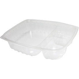 Behälter aus Plastik PS "Clear Pac" 3-Geteilt Transp. 887ml (252 Stück)