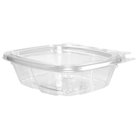 Plastikbehälter PET Unverletzlich Deckel Flach 240ml (100 Stück)