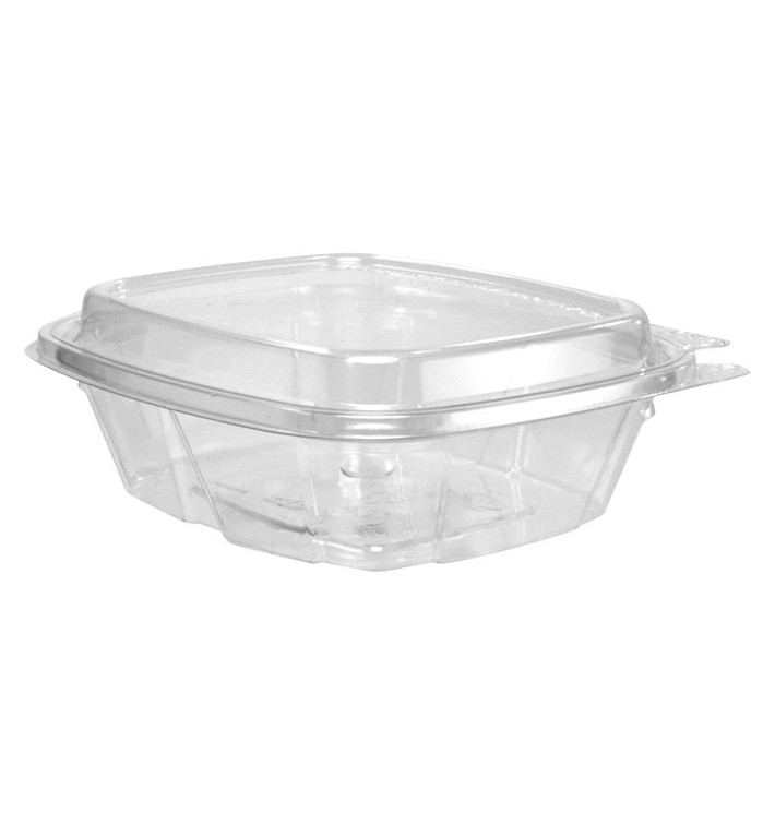 Plastikbehälter PET Unverletzlich Deckel Hoch 240ml (100 Stück) Plastikbehälter PET Unverletzlich Deckel Hoch 240ml (100 Stück)