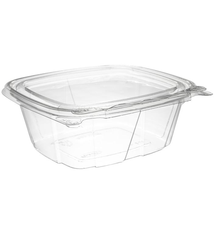 Plastikbehälter PET Unverletzlich Deckel Flach 355ml (200 Stück) Plastikbehälter PET Unverletzlich Deckel Flach 355ml (200 Stück)