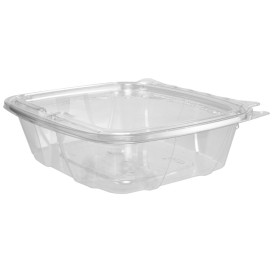 Plastikbehälter PET Unverletzlich Deckel Flach 710ml (100 Stück)