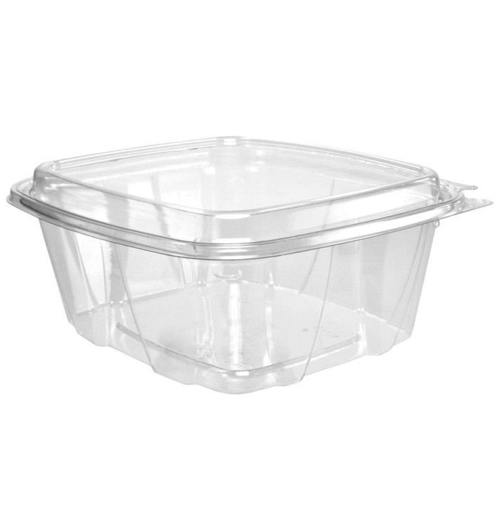 Plastikbehälter PET Unverletzlich Deckel Hoch 950ml (200 Stück) Plastikbehälter PET Unverletzlich Deckel Hoch 950ml (200 Stück)