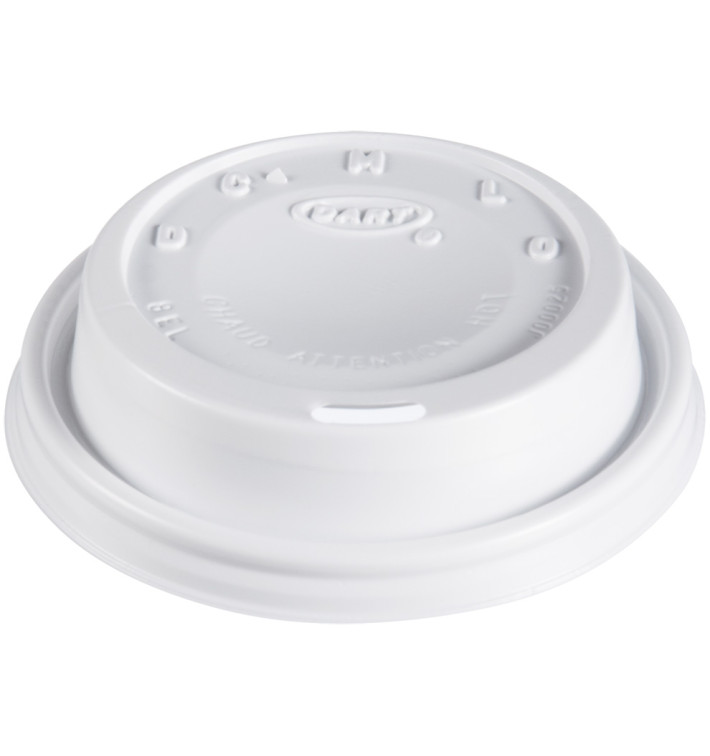 PlastikDeckel PS "Cappuccino" Weiß 8Oz/240 ml (100 Stück) PlastikDeckel PS "Cappuccino" Weiß 8Oz/240 ml (100 Stück)
