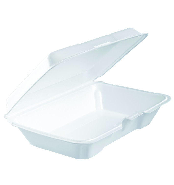 Verpackung EPS LunchBox Deckel Abnehmbar Weiß 230x150X65mm (200 Stück) Verpackung EPS LunchBox Deckel Abnehmbar Weiß 230x150X65mm (200 Stück)