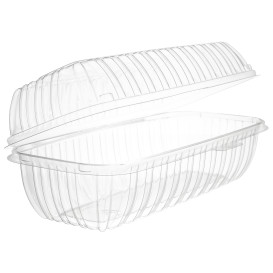 Plastikschale Klappdeckel OPS "Clear Seal" Für Baguette 292ml (100 Stück)