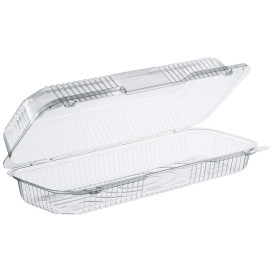 Plastikbehälter PS "StayLock" Klappdeckel Transp. 770ml (250 Stück)