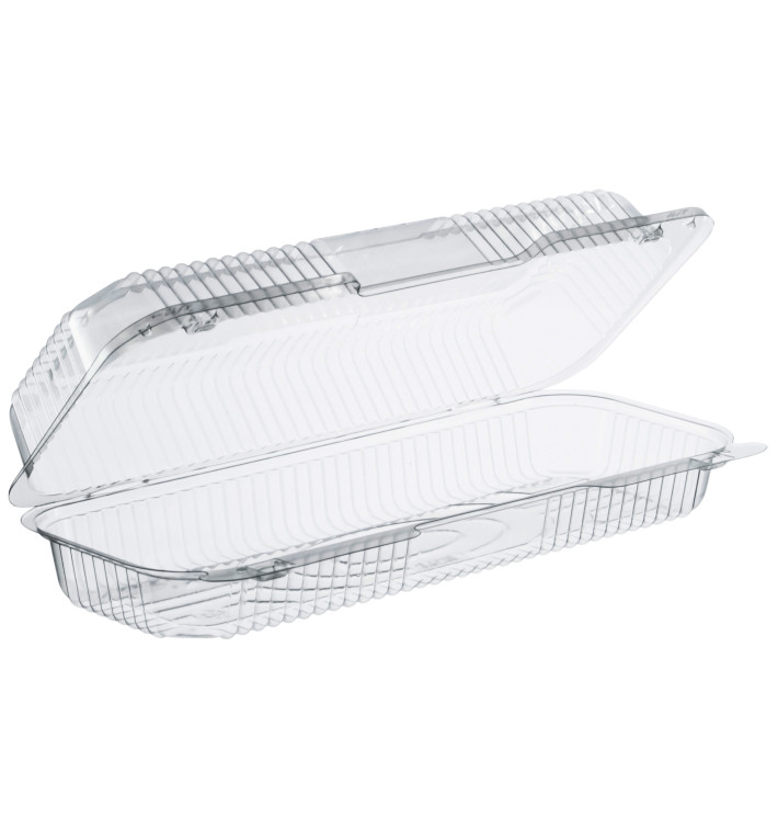 Plastikbehälter PS "StayLock" Klappdeckel Transp. 770ml (125 Stück) Plastikbehälter PS "StayLock" Klappdeckel Transp. 770ml (125 Stück)
