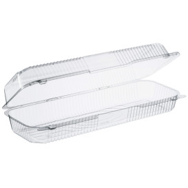 Plastikbehälter PS "StayLock" Klappdeckel Transp. 1310ml (125 Stück)