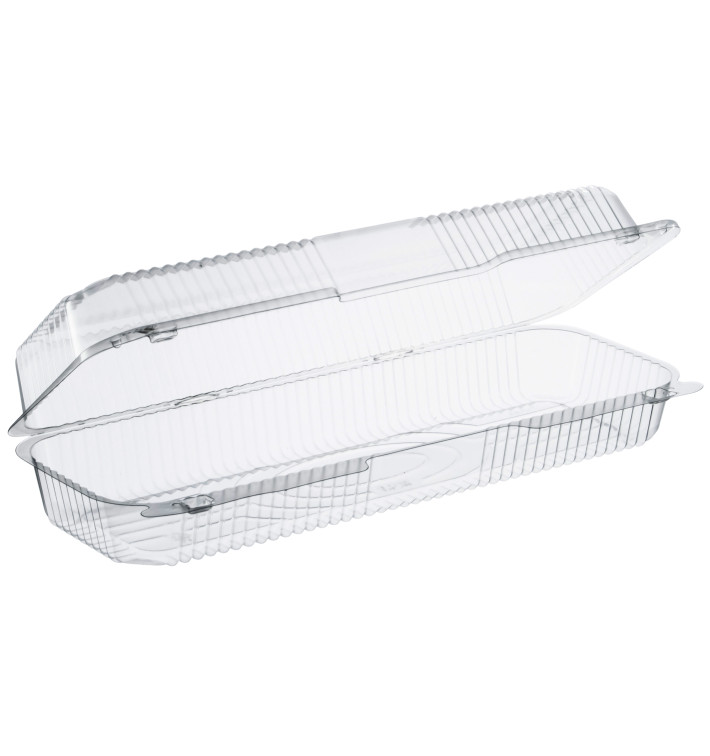 Plastikbehälter PS "StayLock" Klappdeckel Transp. 1310ml (125 Stück) Plastikbehälter PS "StayLock" Klappdeckel Transp. 1310ml (125 Stück)