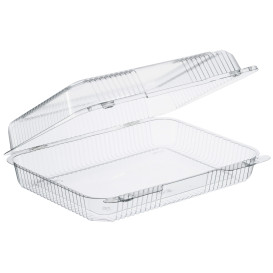 Plastikbehälter PS "StayLock" Klappdeckel Transp. 1430ml (250 Stück)