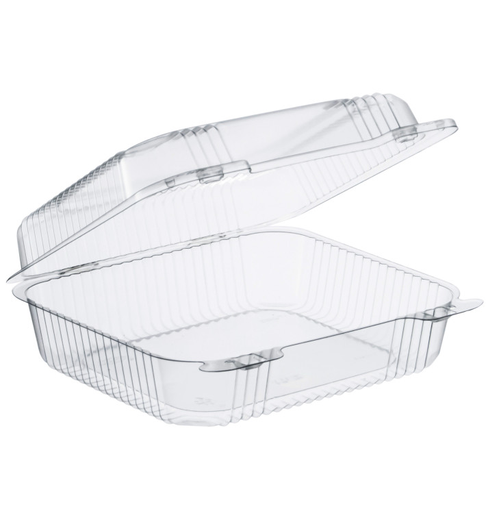 Plastikbehälter PS "StayLock" Klappdeckel Transp. 1260ml (125 Stück) Plastikbehälter PS "StayLock" Klappdeckel Transp. 1260ml (125 Stück)