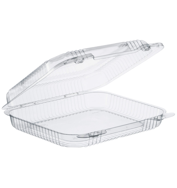Plastikbehälter PS "StayLock" Klappdeckel Transp. 730ml (125 Stück) Plastikbehälter PS "StayLock" Klappdeckel Transp. 730ml (125 Stück)
