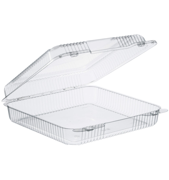 Plastikbehälter PS "StayLock" Klappdeckel Transp. 1370ml (250 Stück) Plastikbehälter PS "StayLock" Klappdeckel Transp. 1370ml (250 Stück)