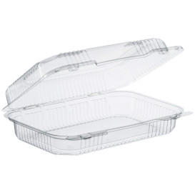 Plastikbehälter PS "StayLock" Klappdeckel Transp. 1080ml (250 Stück)
