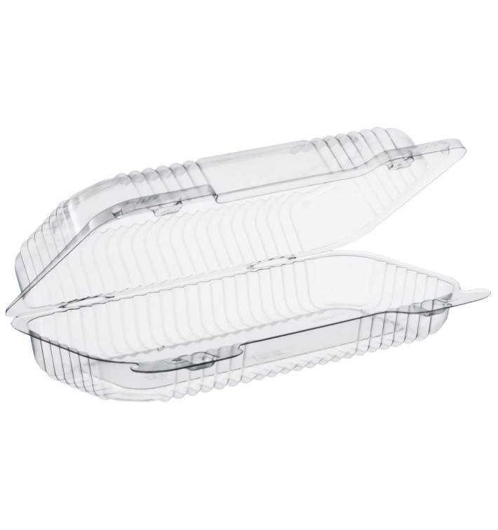 Plastikbehälter PS "StayLock" Klappdeckel Transp. 440ml (250 Stück) Plastikbehälter PS "StayLock" Klappdeckel Transp. 440ml (250 Stück)