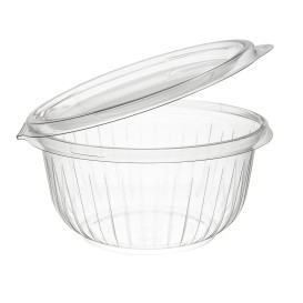 Plastikschale PET "Presenta" Deckel Flach Transp. 475ml Ø150mm (300 Stück)