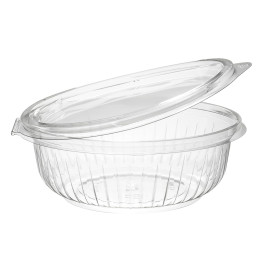 Plastikschale PET "Presenta" Deckel Flach Transp. 360ml Ø150mm (300 Stück)