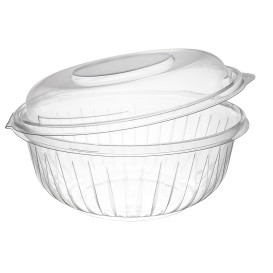Plastikschale PET "Presenta" Deckel Hoch Transp. 950ml Ø183mm (75 Stück)