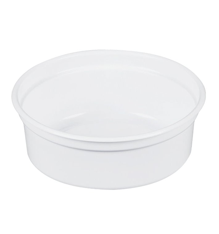 Behälter aus Plastik PP "Deli" Weiß 8Oz/266ml Ø81mm (25 Stück) Behälter aus Plastik PP "Deli" Weiß 8Oz/266ml Ø81mm (25 Stück)
