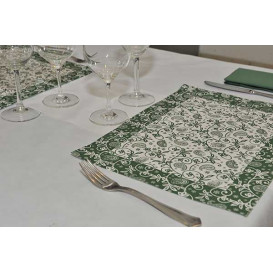 Tischsets Papier 300x400mm "Paisley" Grün 50g (500 Stück)