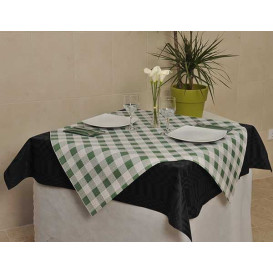 Papiertischdecke 1x1m "Kariert Grün" 37g (400 Stück)